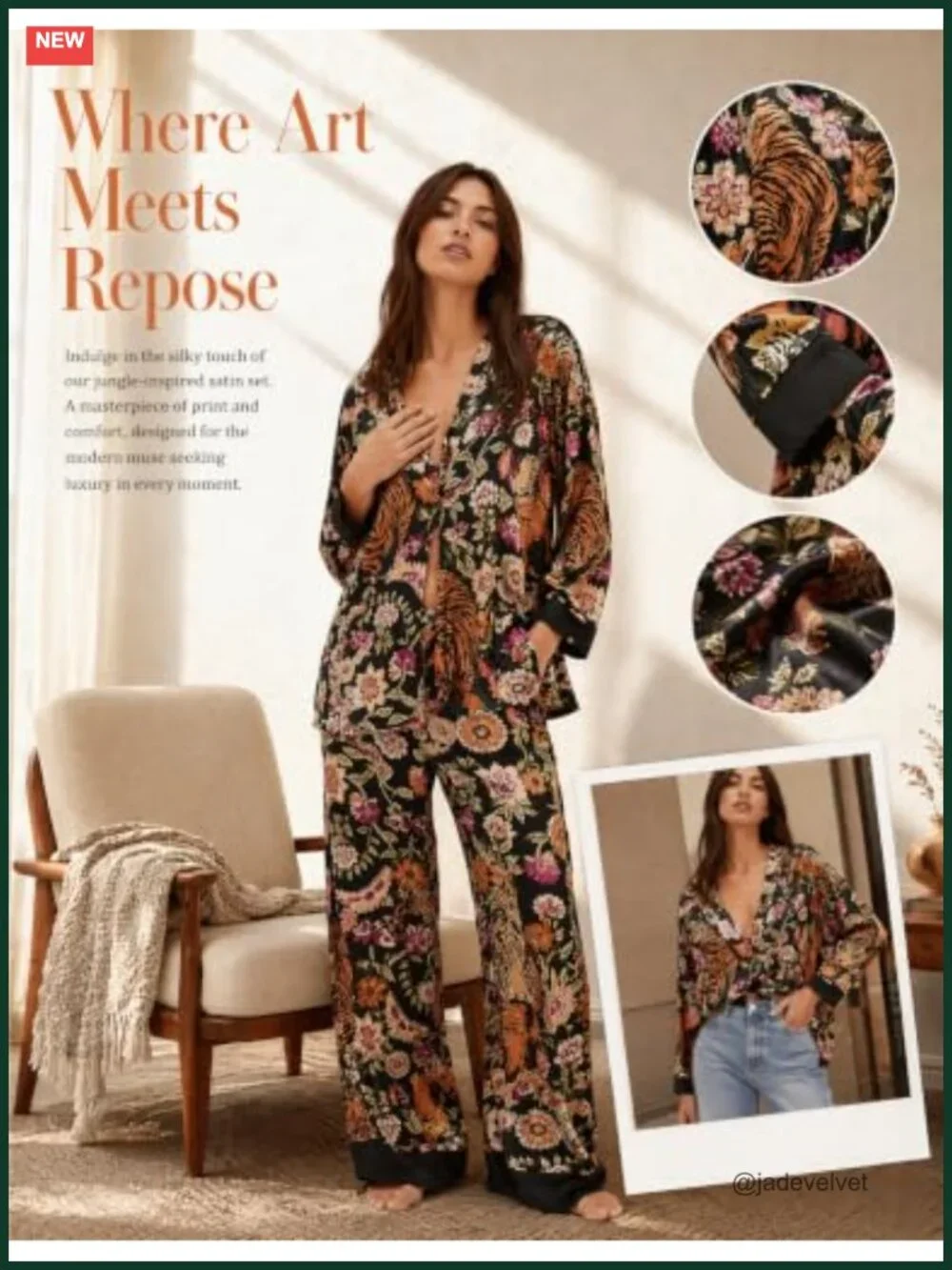 Satin Pajama Set 2 Piece Silk Blend Pjs Long Sleeve Button Down Wide Leg Lounge